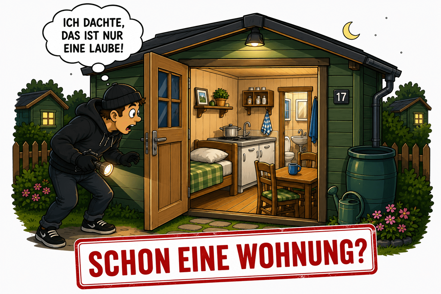 Einbruch im Schrebergarten